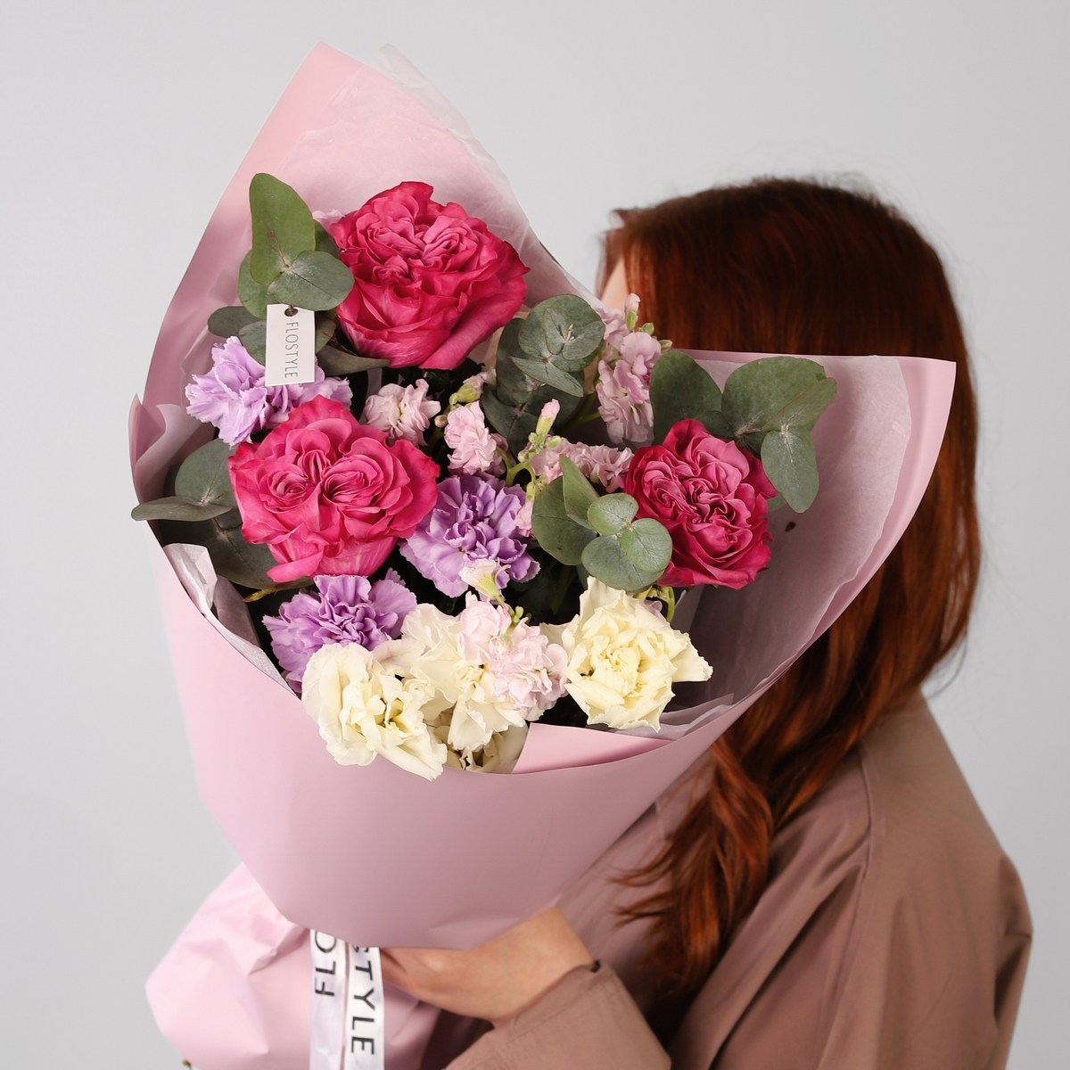 Букет с сиреневых тонах